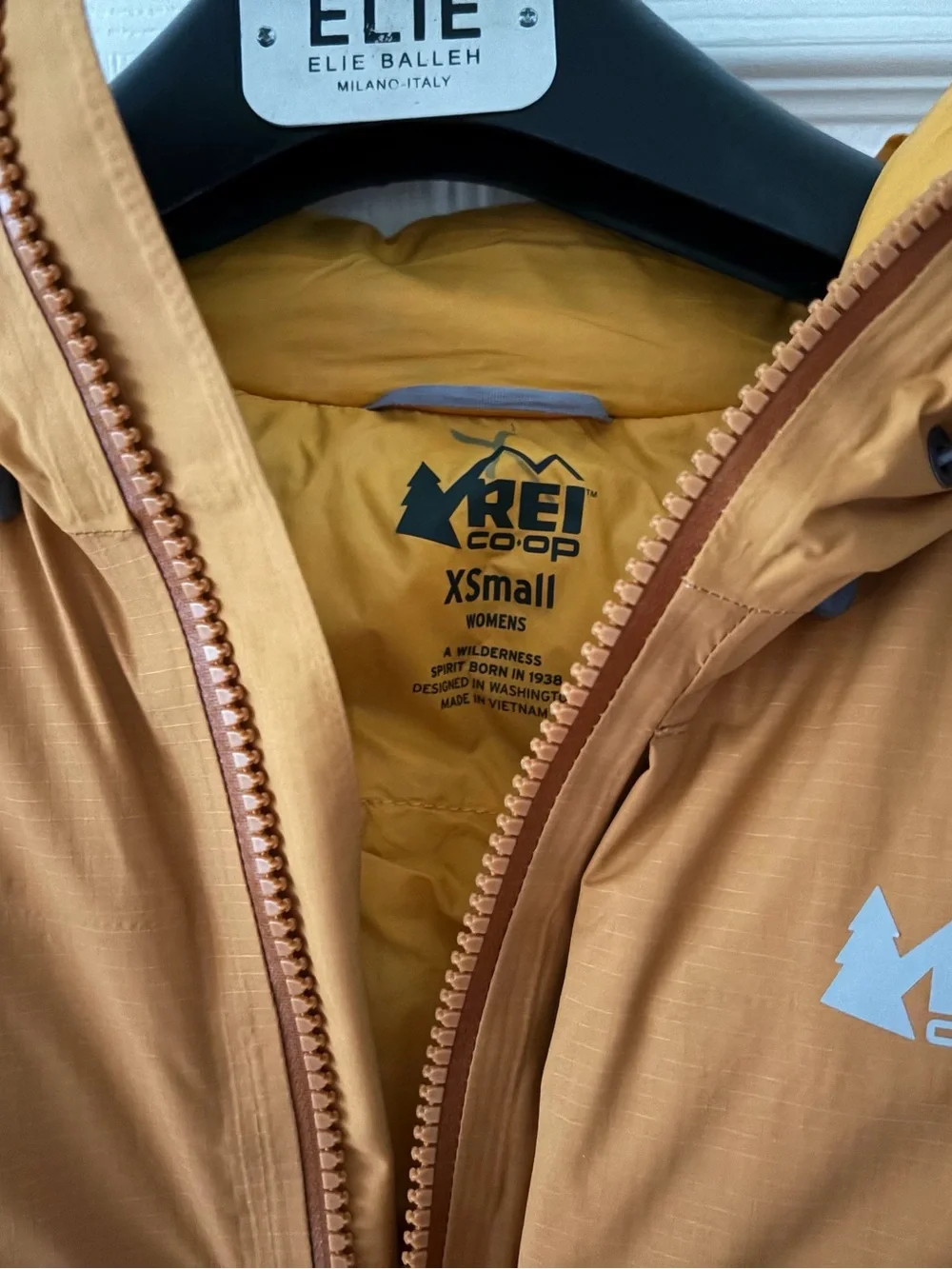 Unisex Insulated Hooded Jacket — Mustard Yellow